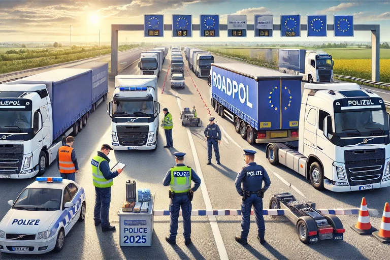ROADPOL (European Traffic Police Network) in 2025. The scene shows police officers i