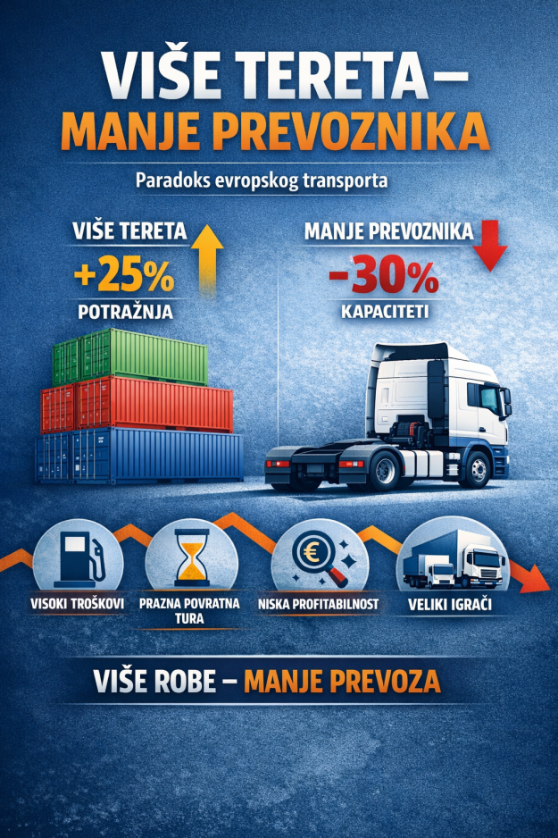 više tereta manje zarade